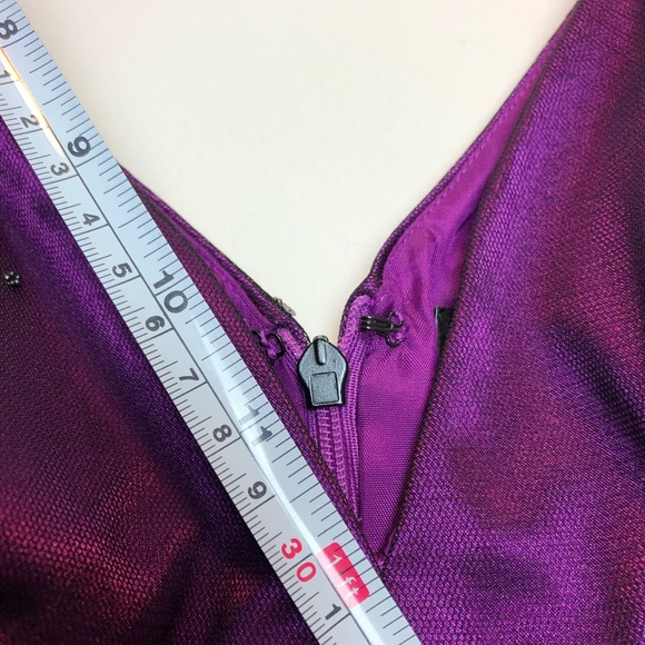 Adrianna Papell Embroidered Cocktail Prom Dress - Picture 6 of 8